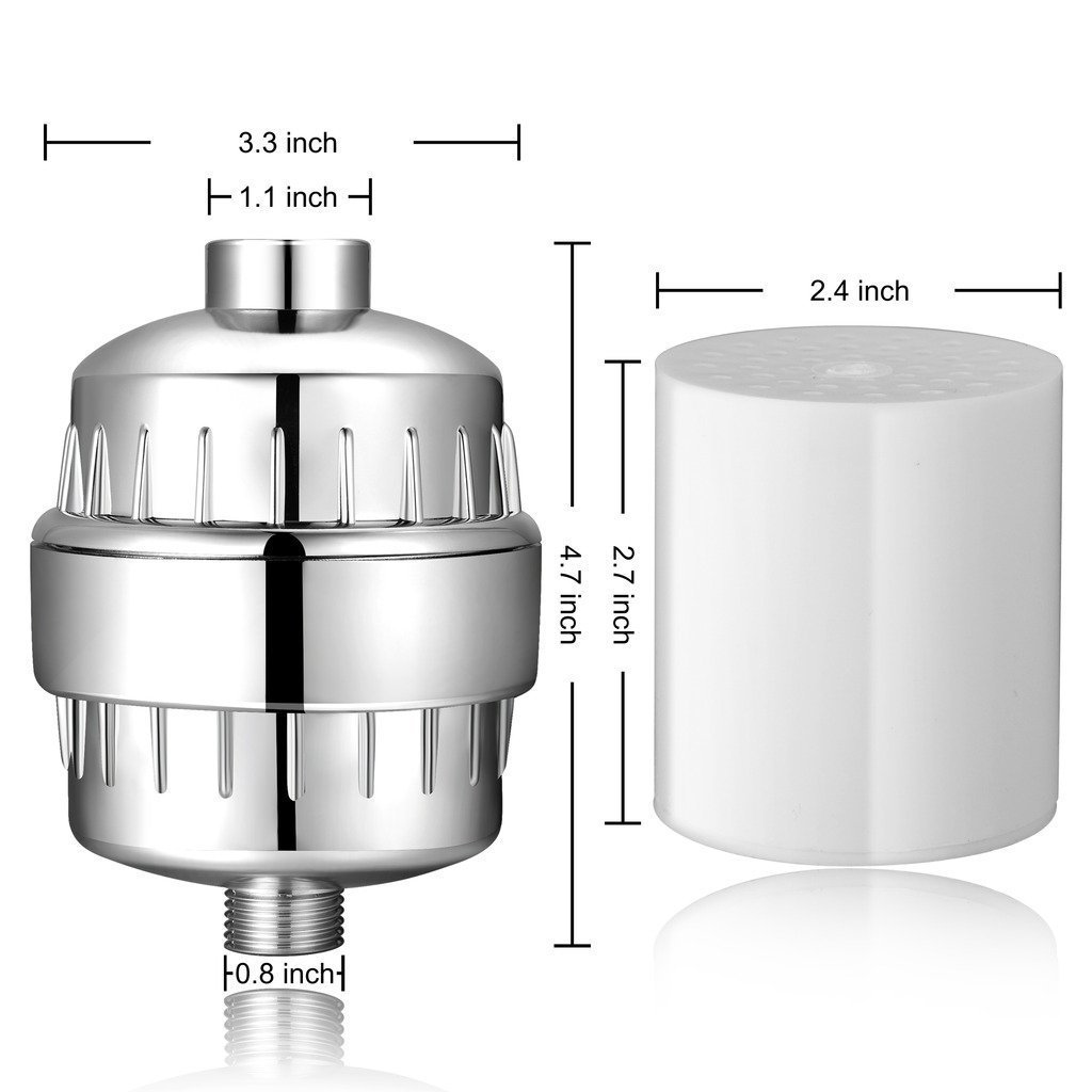 20-Layer Shower Filter With Cartridges