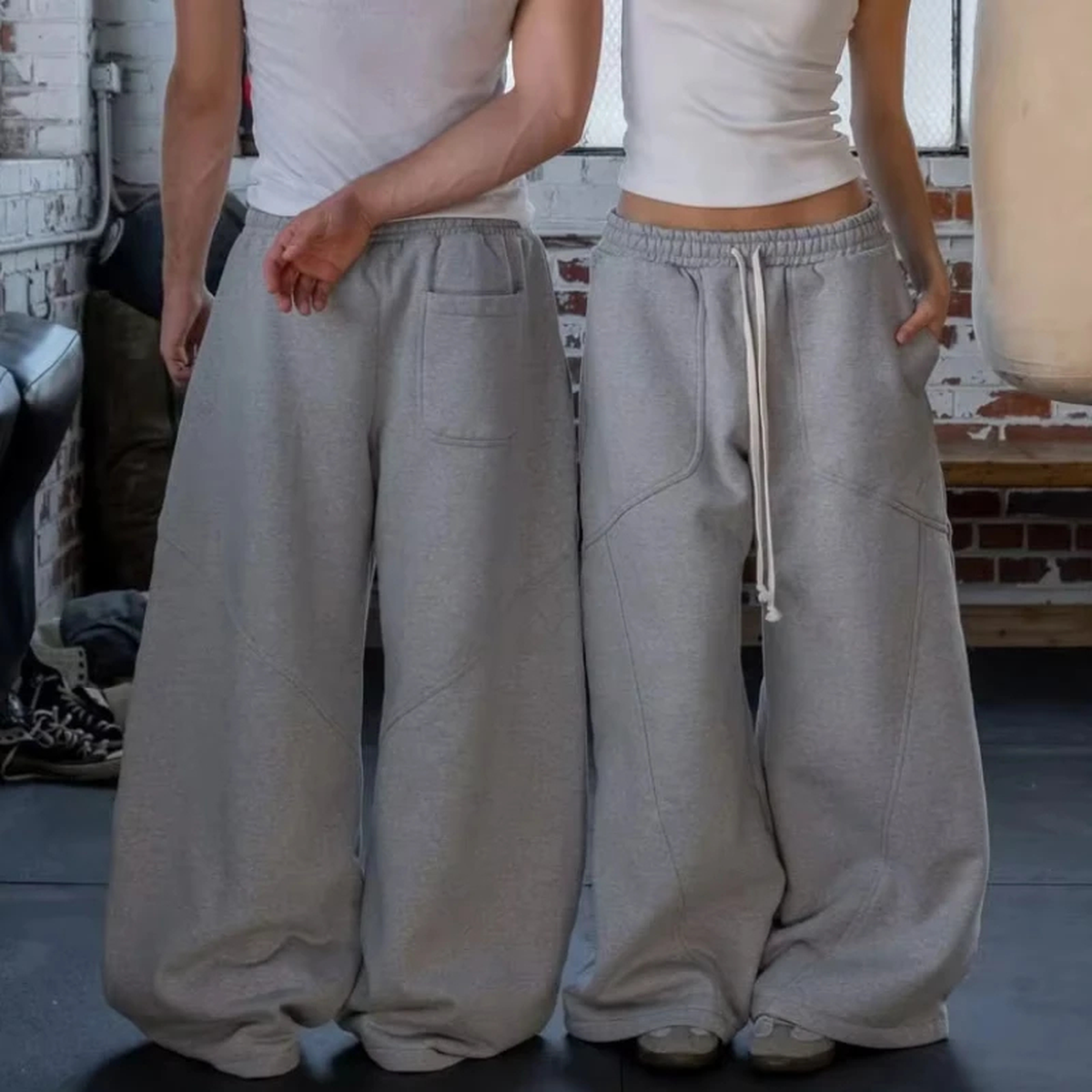 Relaxed Wide-Leg Sweatpants