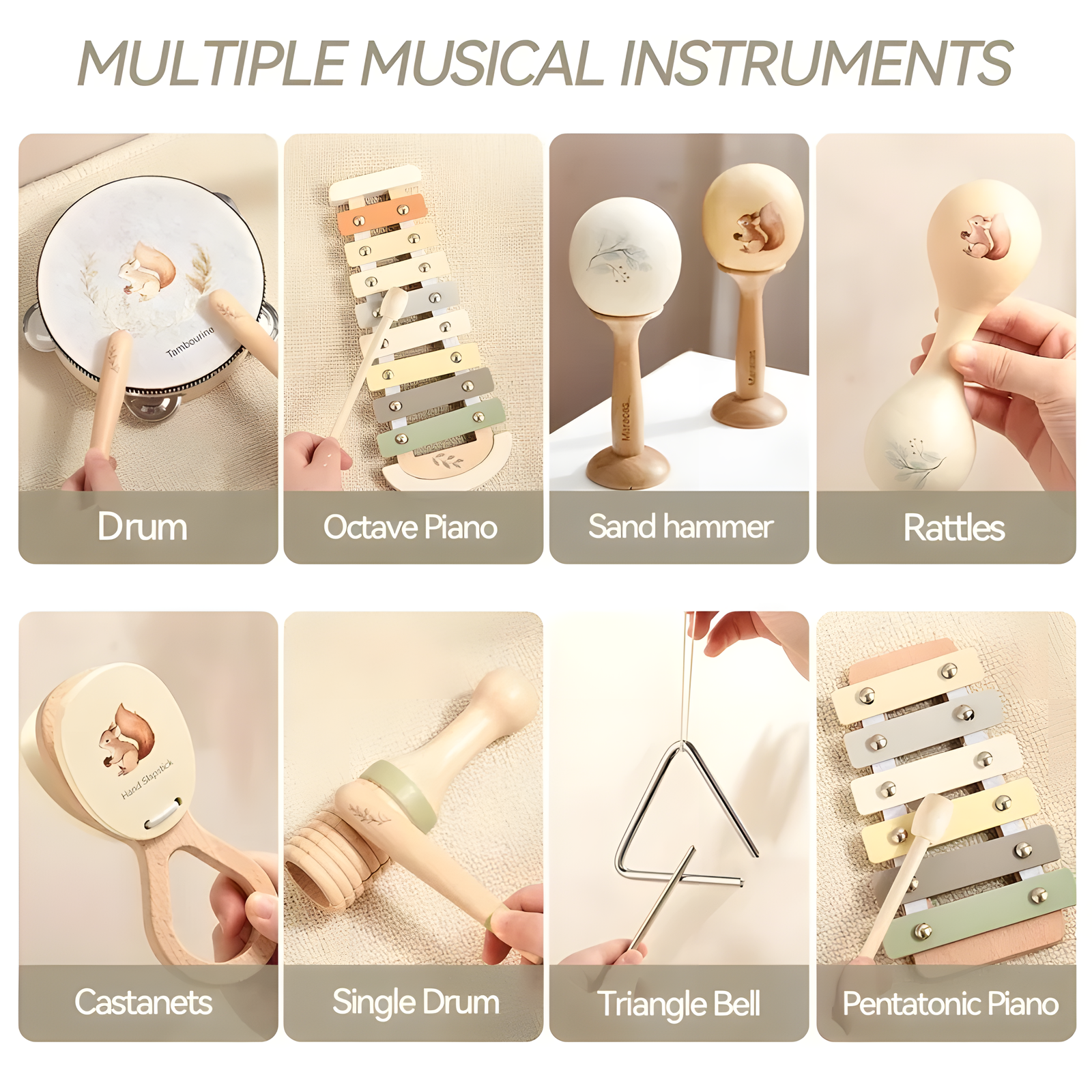 Wooden Children's Music Set