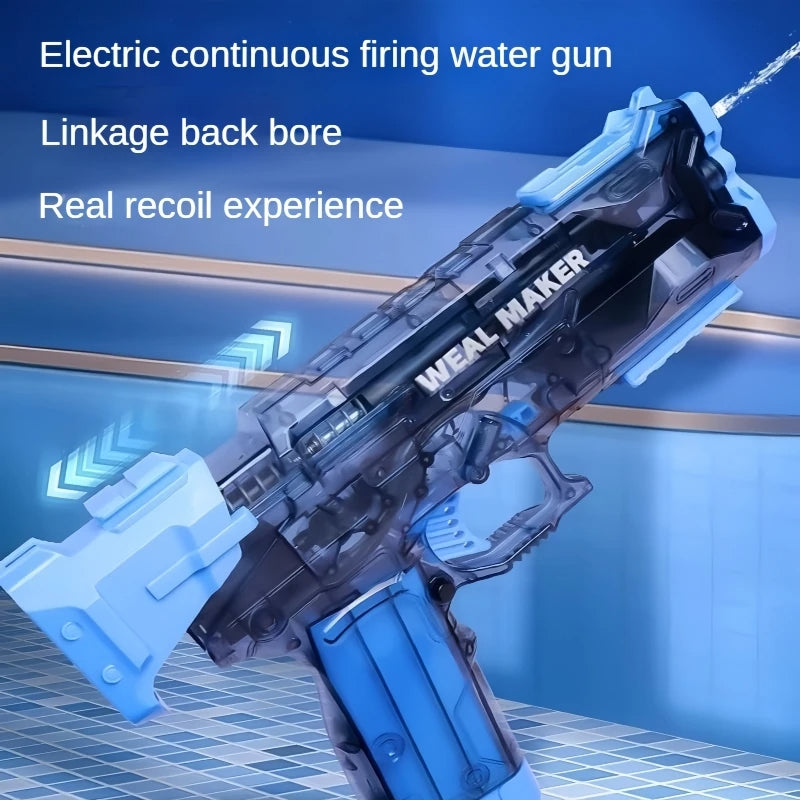 Abfeuern einer elektrischen Wasserpistole