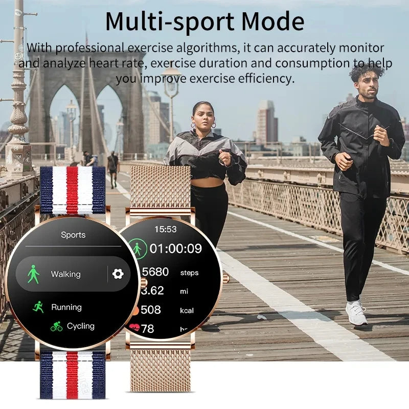 LIGE 2024 AMOLED Smartwatch