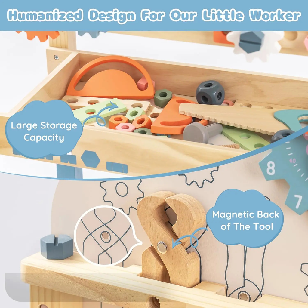 Wooden Kids Tool Workbench
