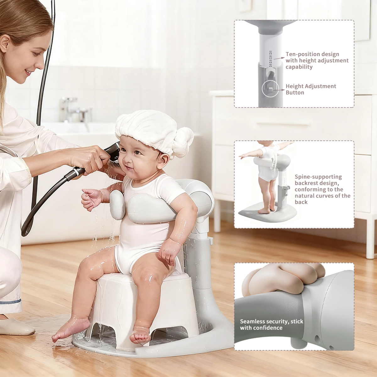 Adjustable Baby Bath Stand