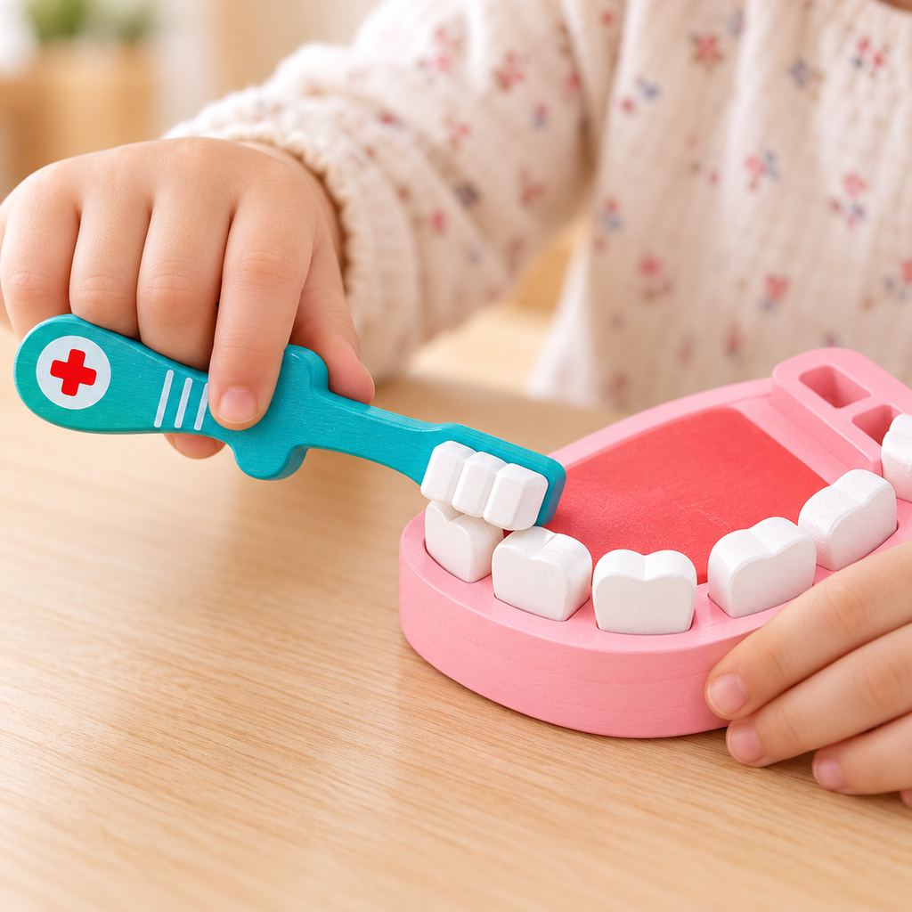 Wooden Dentist Pretend Play Kit