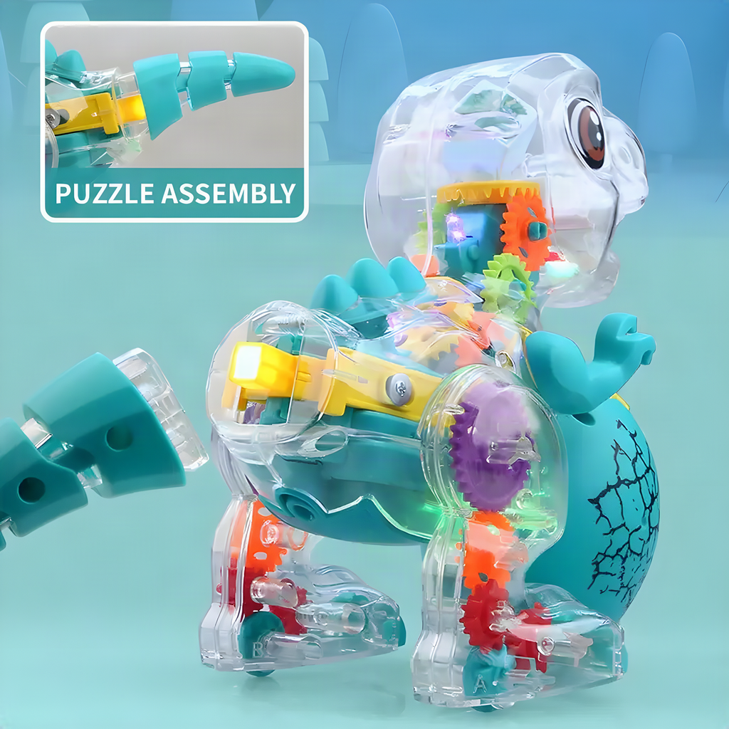 Transparent Gear Dinosaur Toy