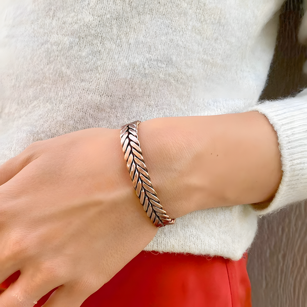 Copper Ring and Bracelet Set