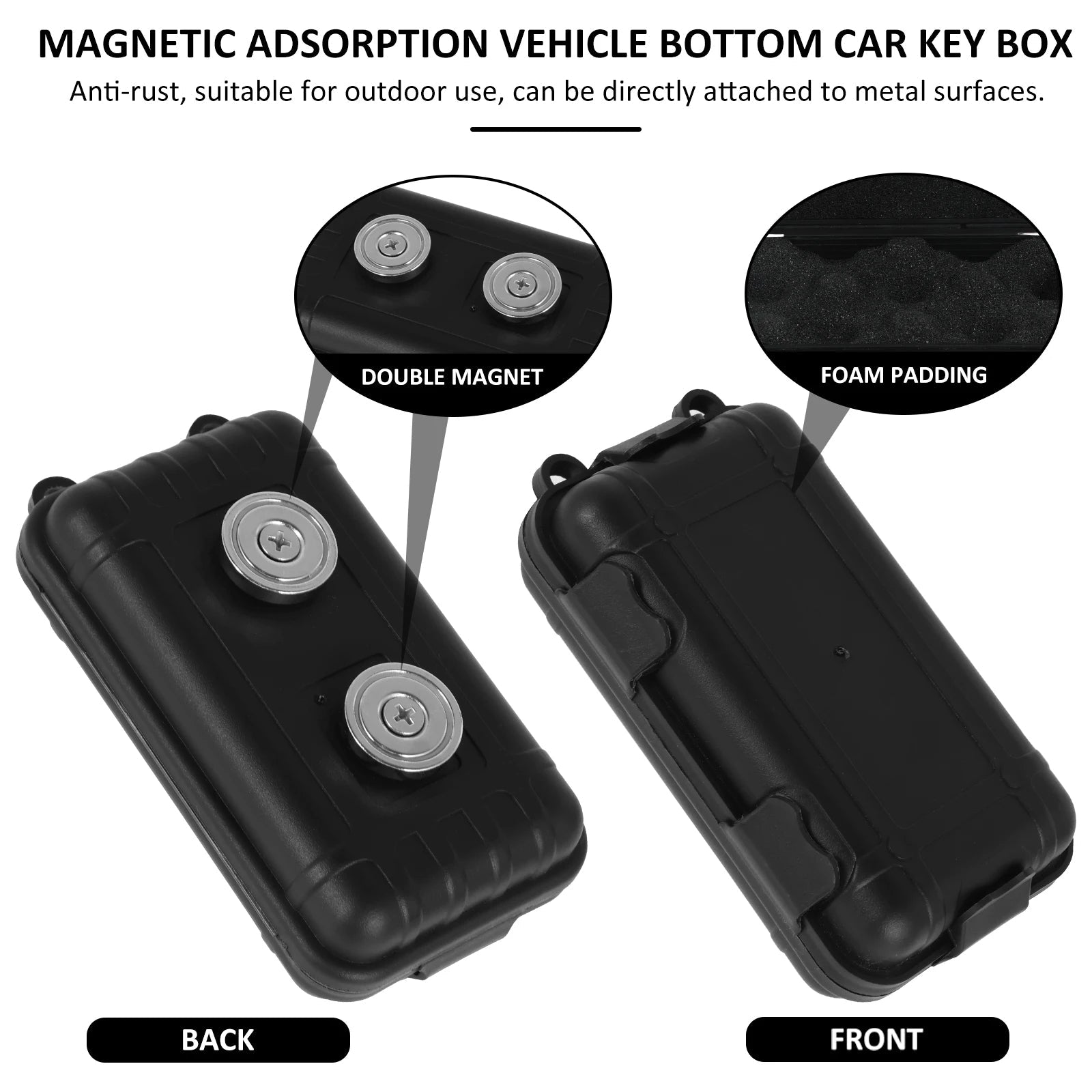 Magnetischer Schlüsselhalter für die Unterseite des Autos