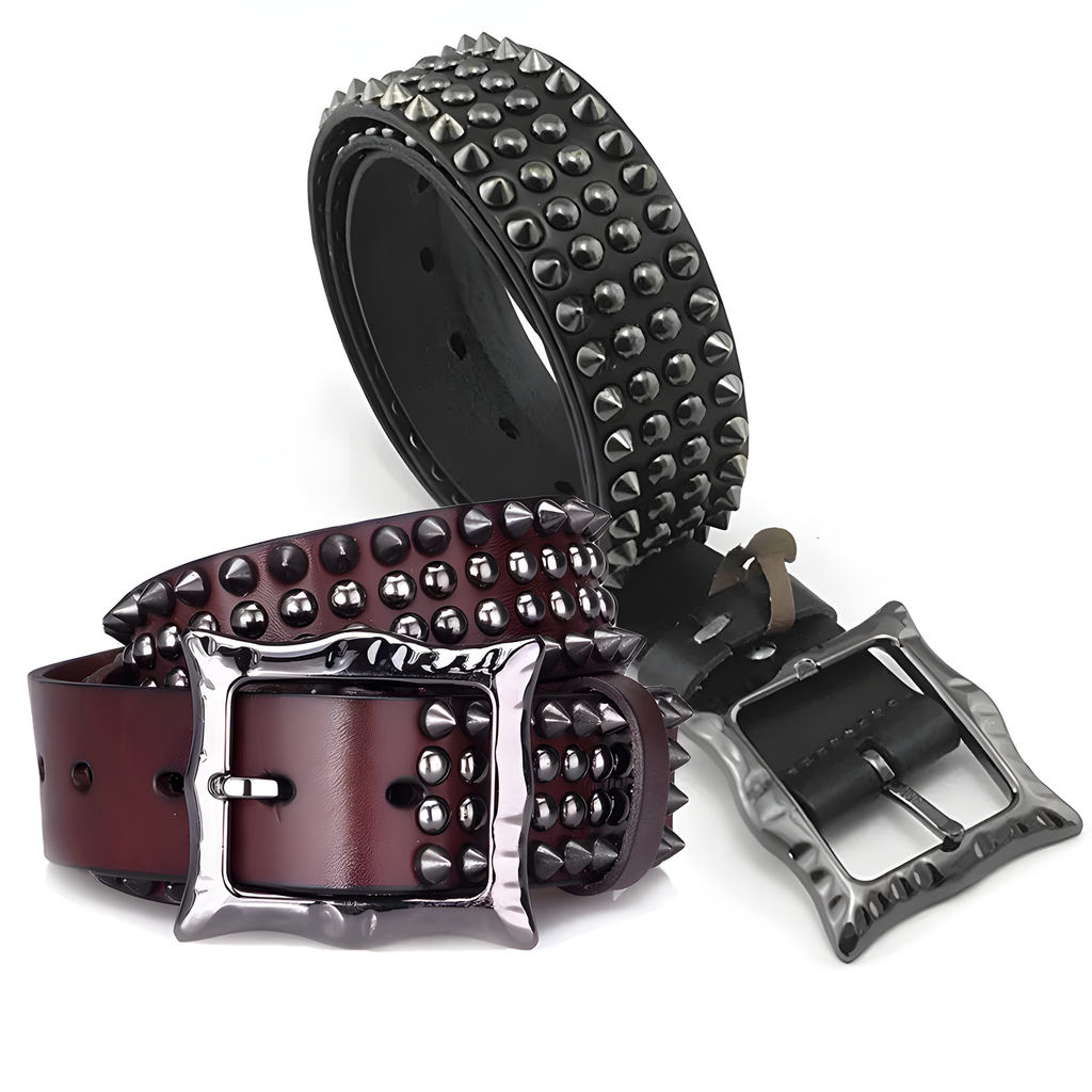 Studded Leather Belt