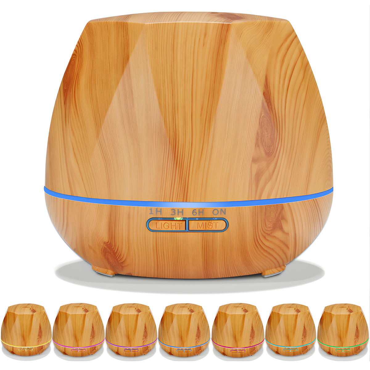 Faceted Woodgrain 550ml Aroma Diffuser