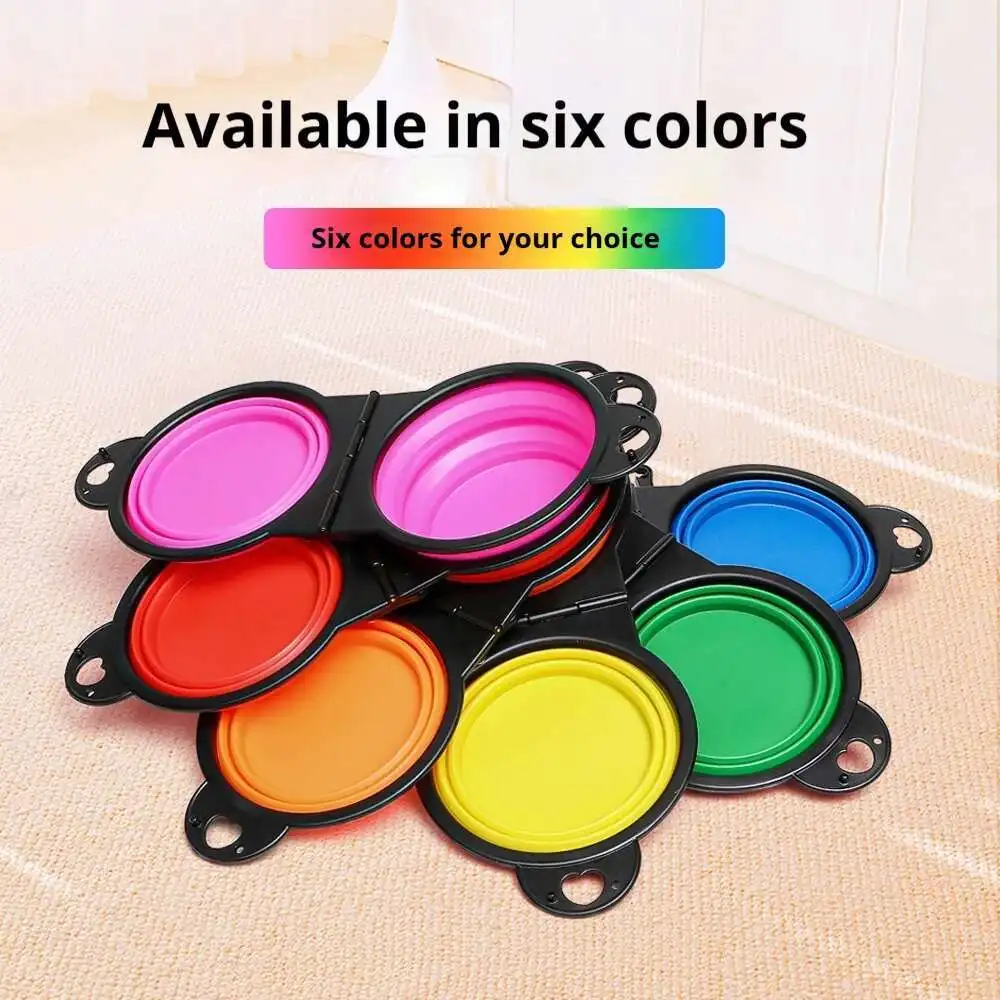 Folding Double Pet Travel Bowl