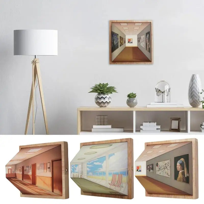 3D-Nachtlichtmalerei mit freiem Blick