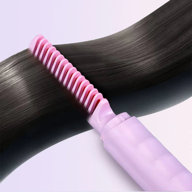Electric LCD Hair Straightener Comb
