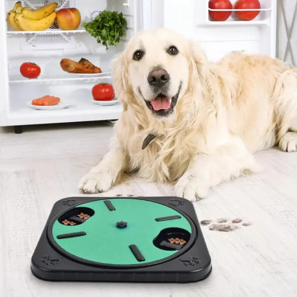 Cat Dog 360 Rotating Scratch Board Pet Bowl Feeding Toy