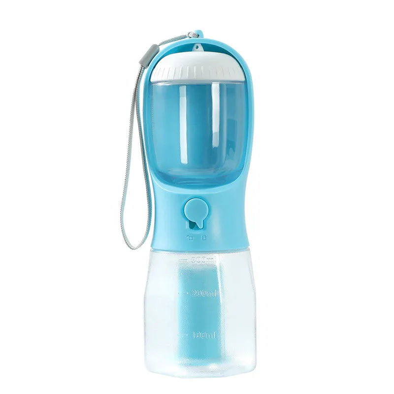 Dog Water Cup Drinking Food Garbage Bags Compartment Three-In-One Portable Small Multi-Functional Pet Water Bottle