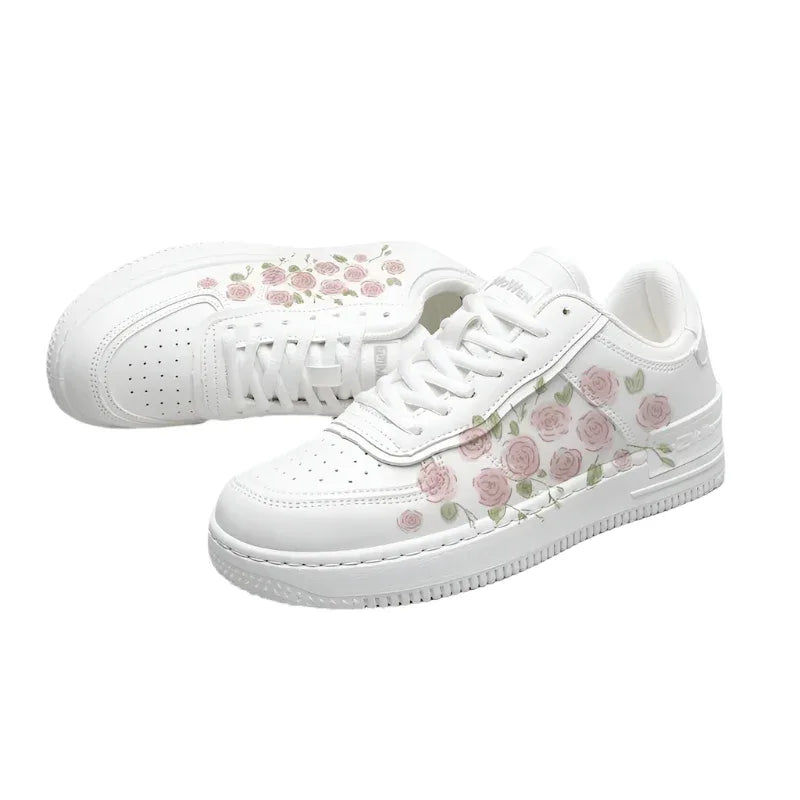 White Shoes Girl's Spring Sneakers