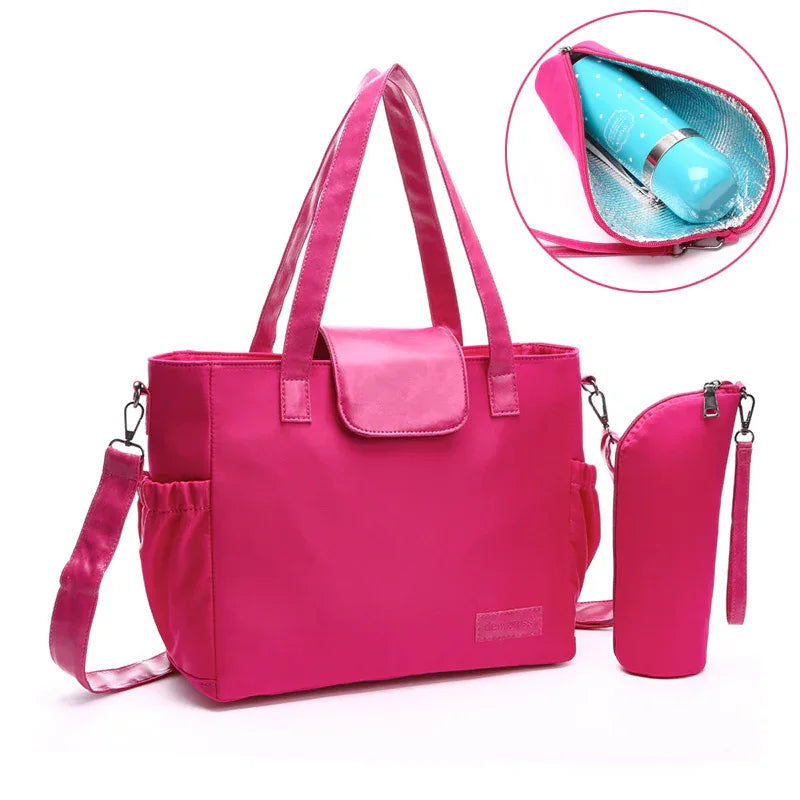 Fashionable Durable Waterproof Baby Diaper Bag Organizer With Storage Pouch