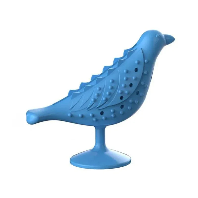 Funny Treat Leaking Cat Toy Interactive Bird Shape Bite Chewing Grinding Teeth Pet Toy