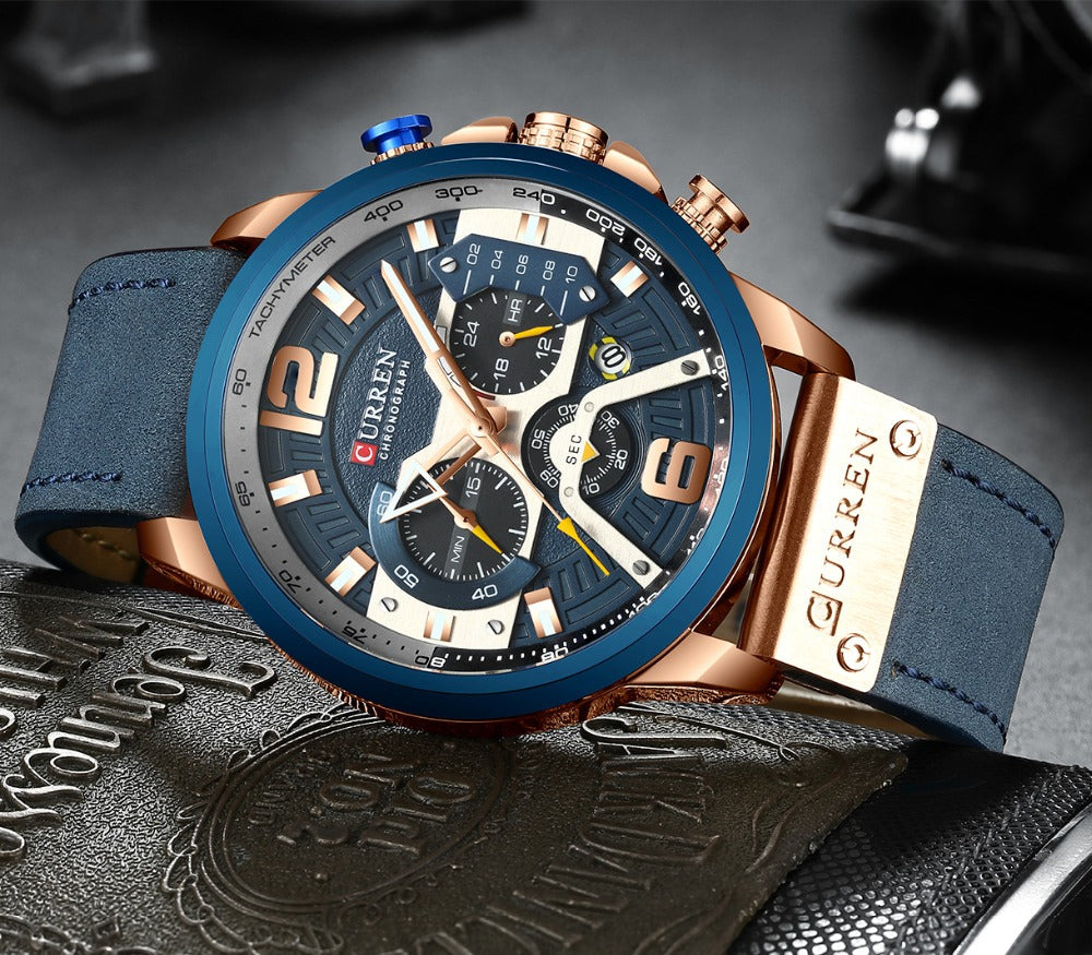 Curren Herrenuhr mit Chronograph und Box