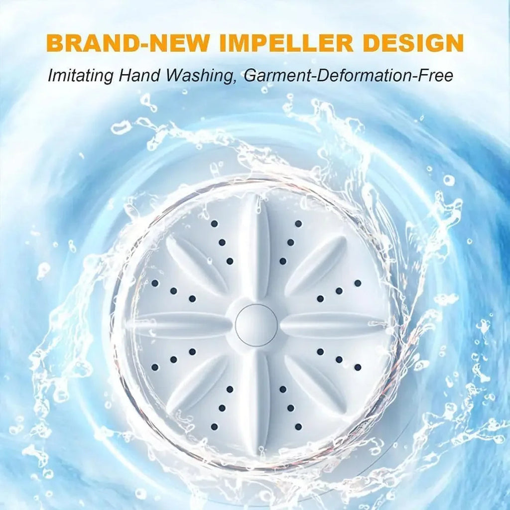 Cordless Portable Washing Machine Underwear Baby Clothes Washer with Quiet Motor