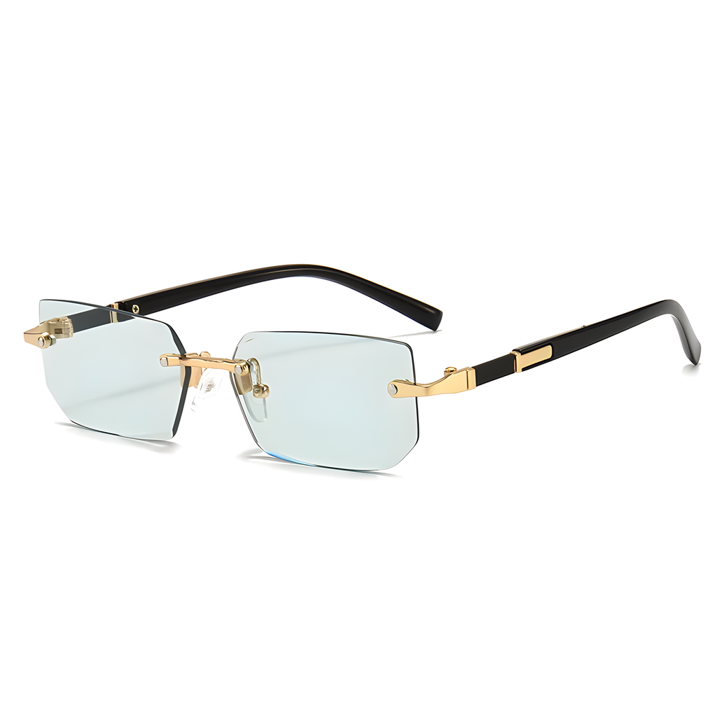 Rimless Rectangular Sunglasses