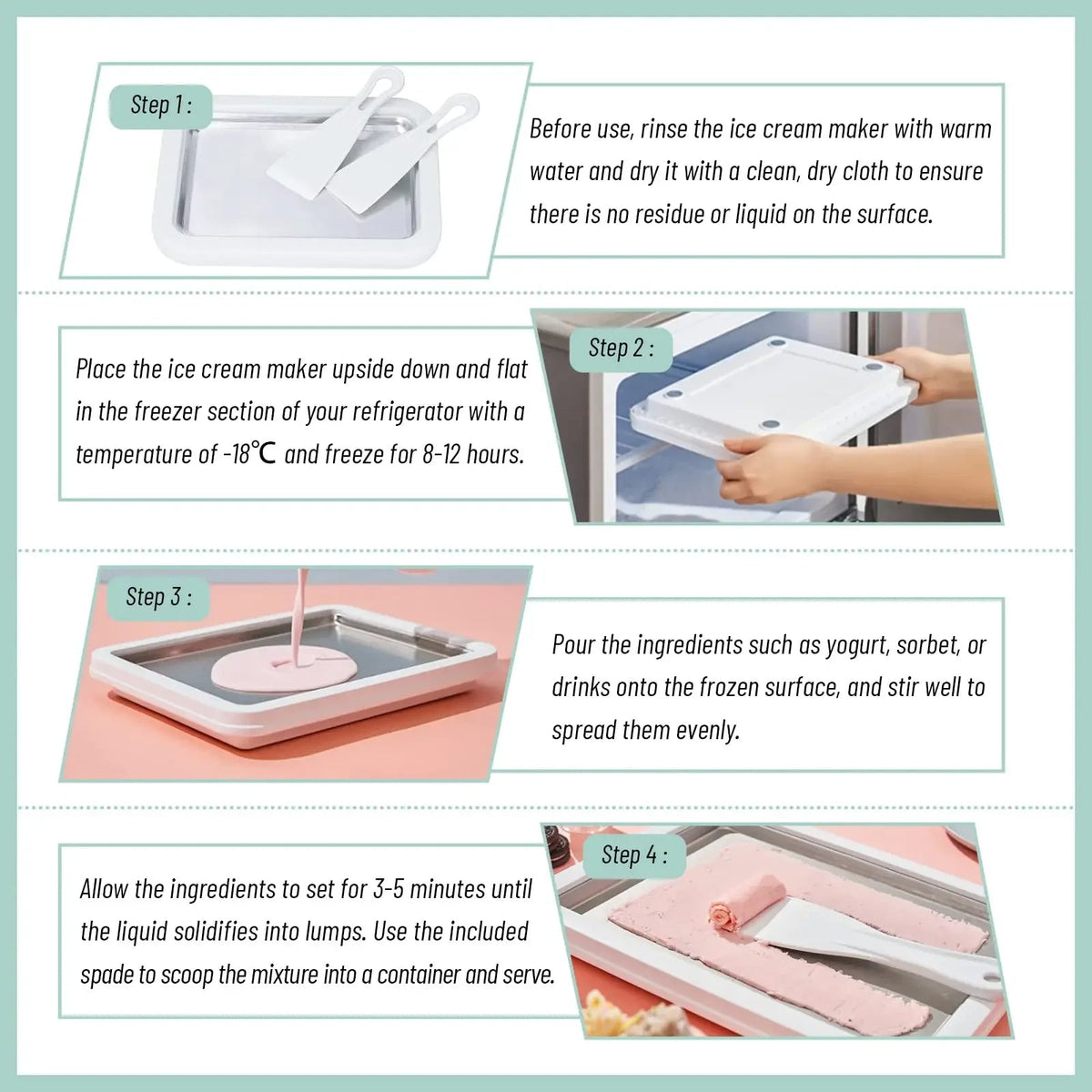 Ice Cream Maker Pan