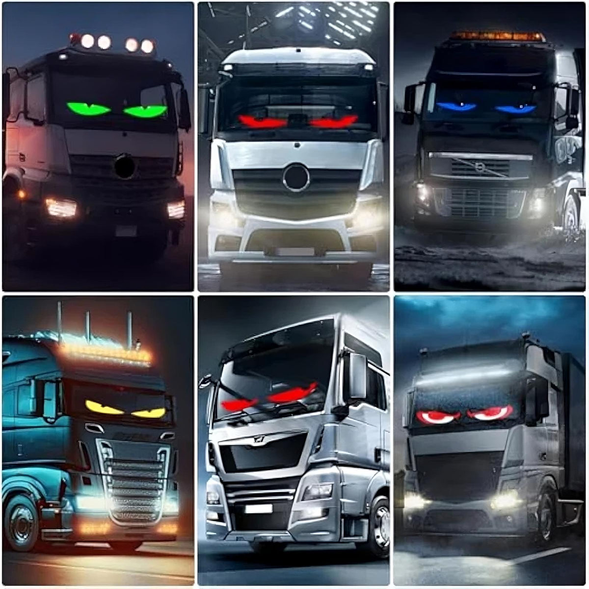 Dynamic Big Eye Lights For Windshield