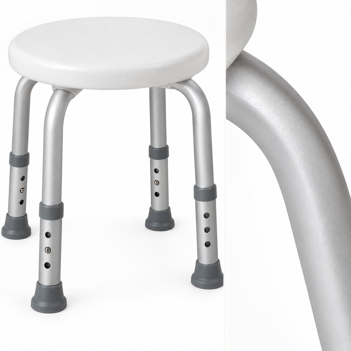 Adjustable Round Shower Stool
