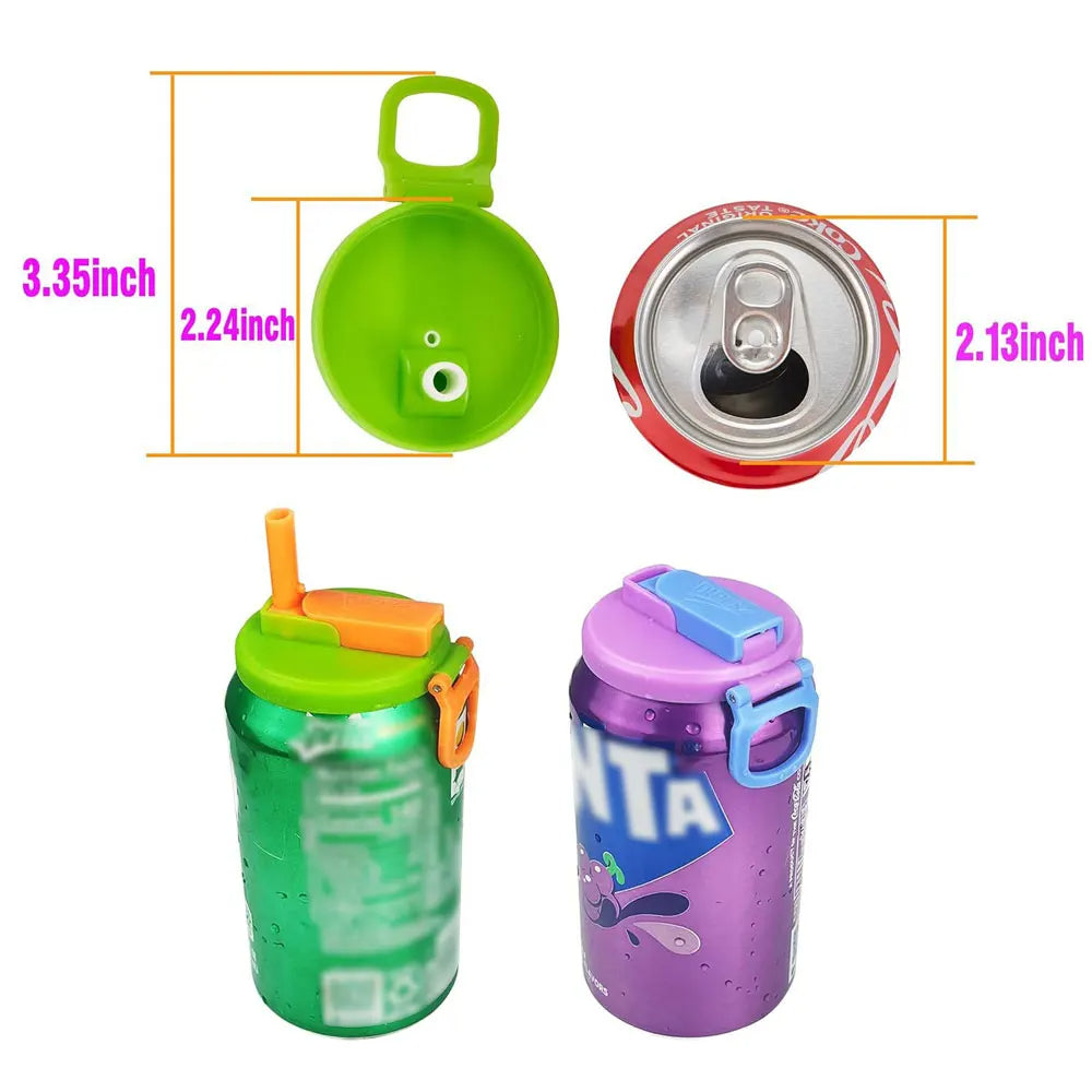 Getränkedosendeckel mit Strohhalm