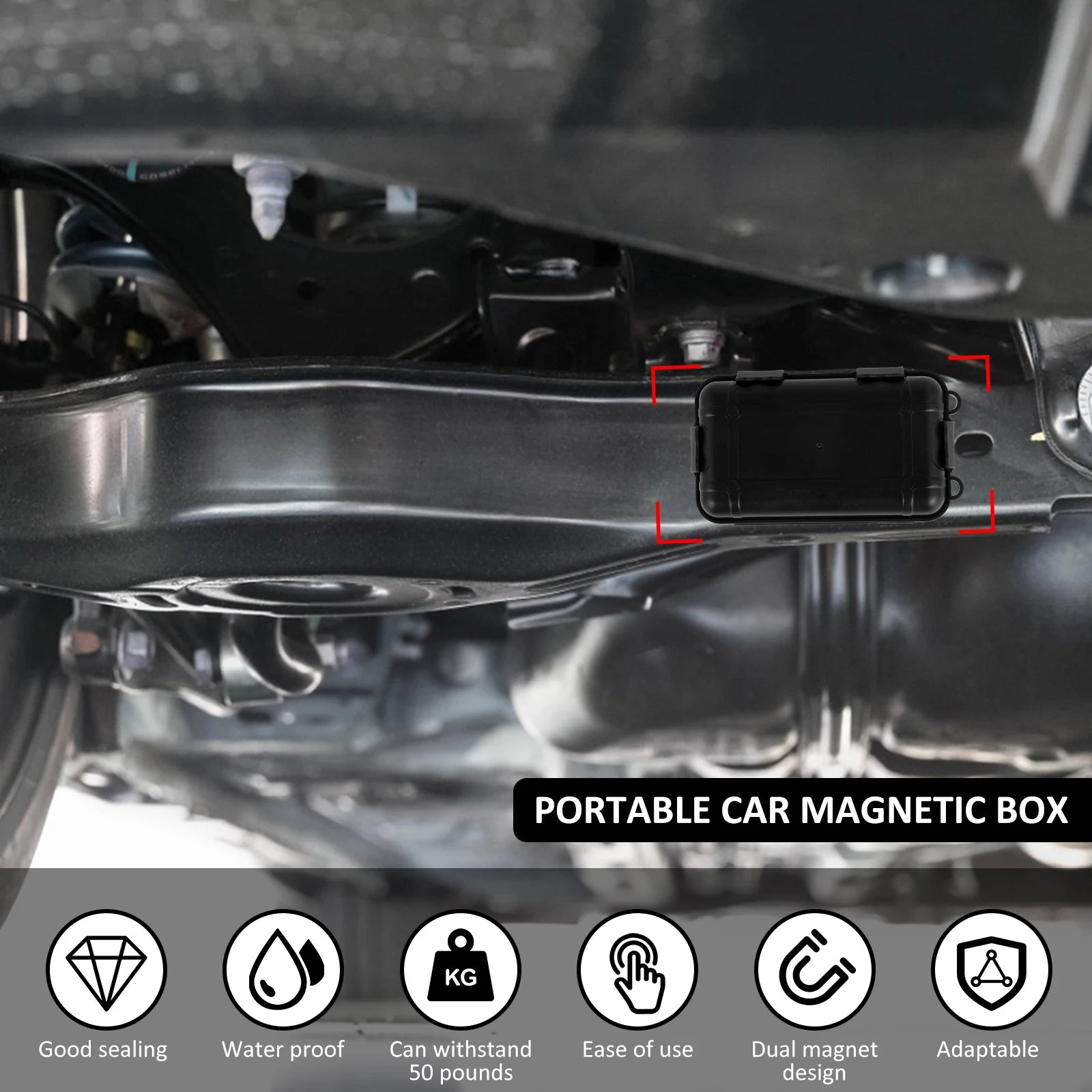 Magnetischer Schlüsselhalter für die Unterseite des Autos