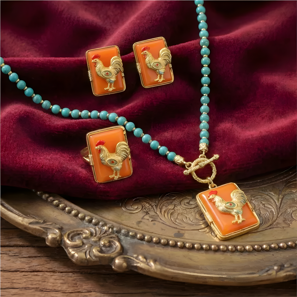 Vintage Zodiac Jewelry Set