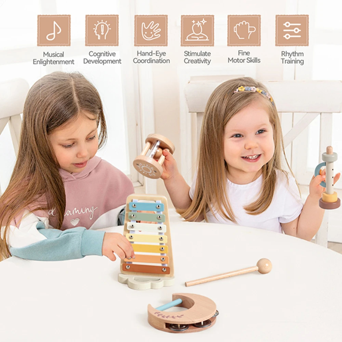 Wooden Baby Music Toy Set