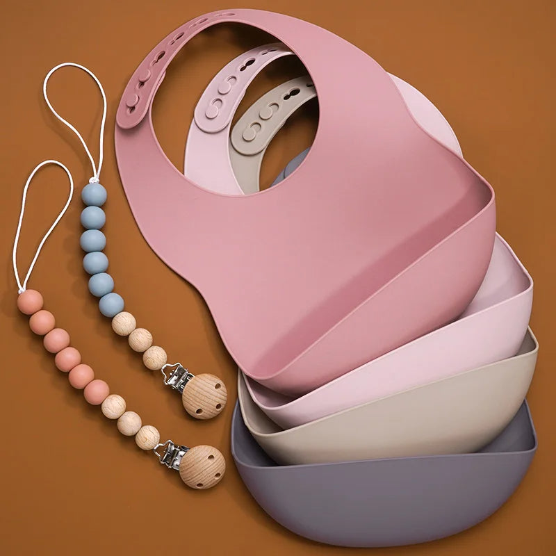 Silikon-Babygeschirr-Set