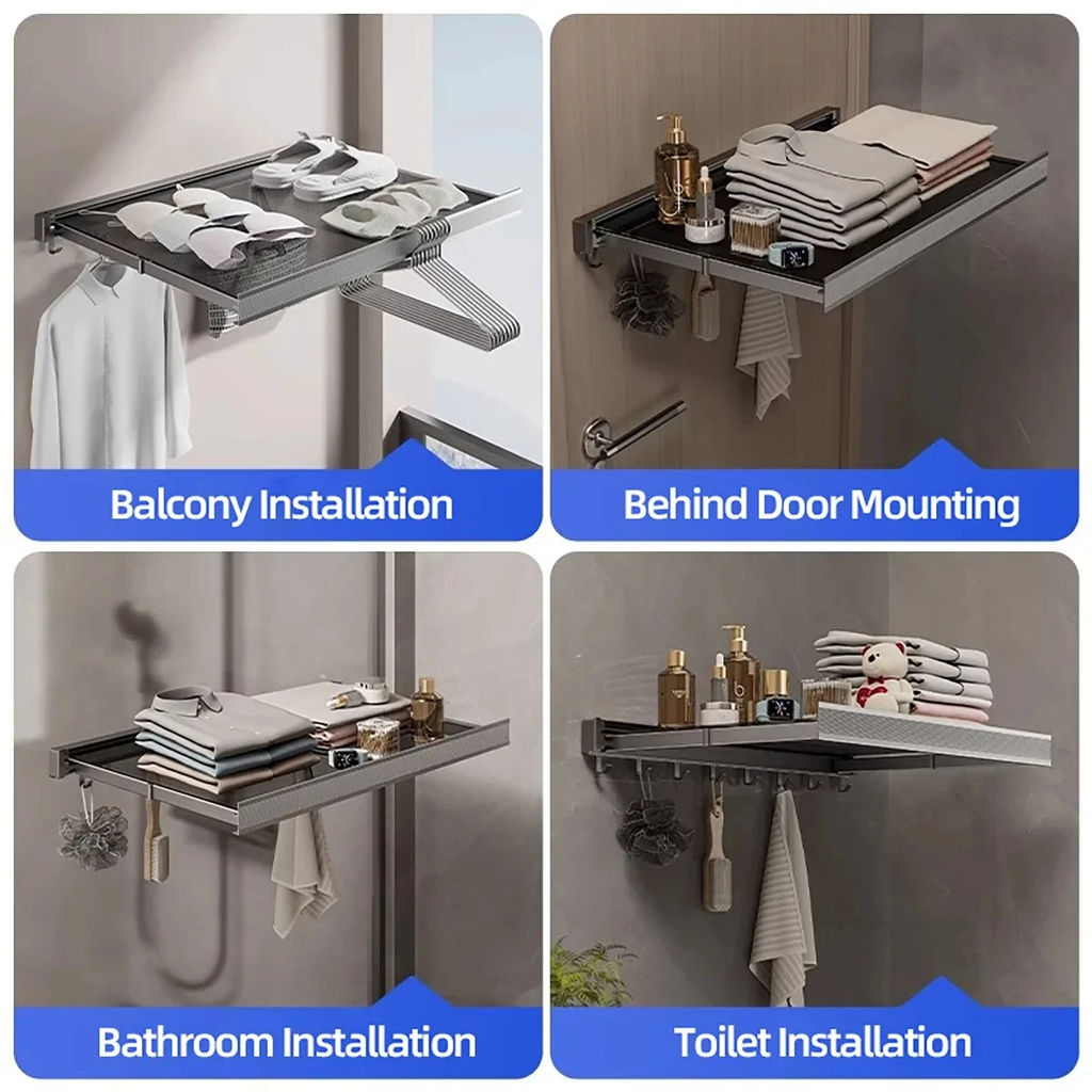 Folding Wall-Mounted Drying Rack