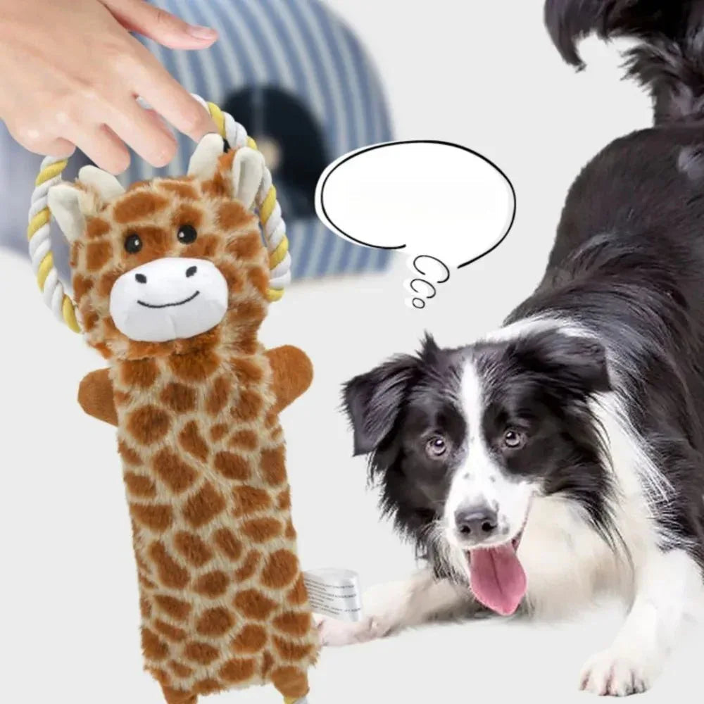 Funny Plush Stuffed Animals Bite Resistant Pet Dog Chew Toys