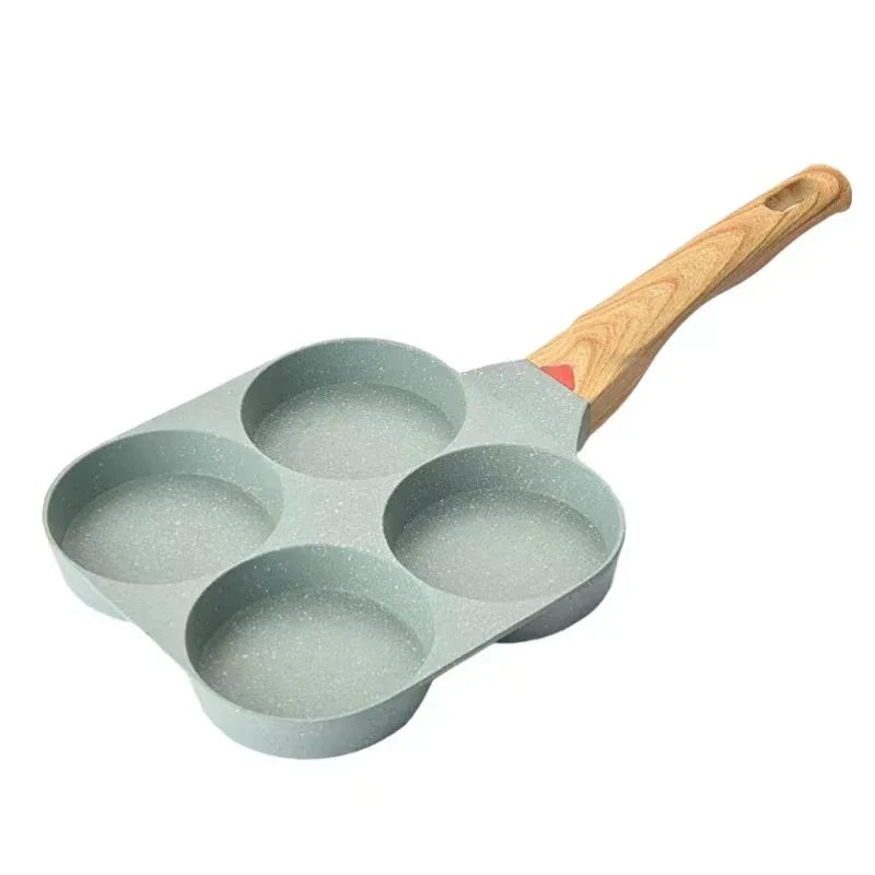 Four-Hole Egg Frying Pan Medical Stone Non-Stick Pan Home Breakfast Mini Frying Pan