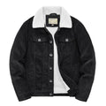 Men's Short Jacket, Fleece-Lined, Insulated Cotton-Padded Coat