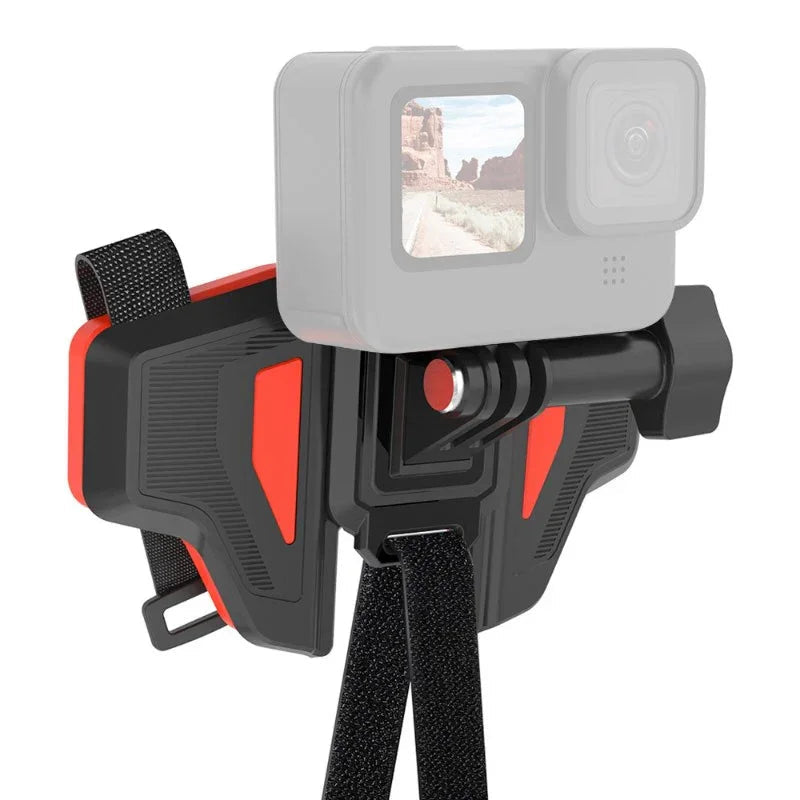 Telesin Fäste för hjälm vid haka - GoPro-fäste - Vikbar