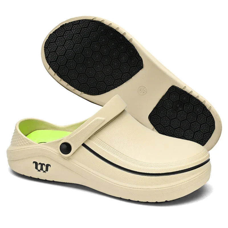 Men's Non-Slip Waterproof And Oil Resistant Shoes Work Slippers