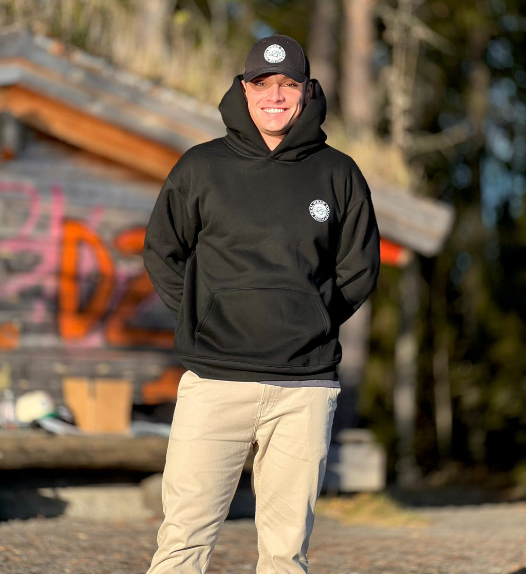 ArtByBearded 500GSM Hoodie – Premium-Profil-Kläder mit Tryck und Brodyr