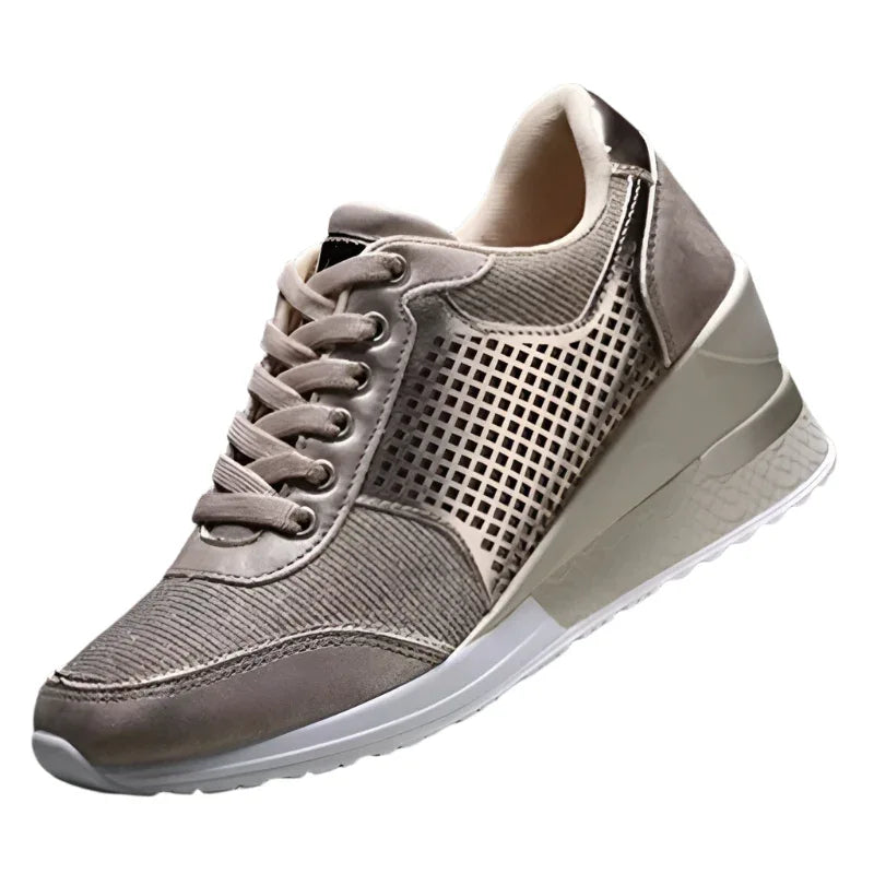 Lacing Sneakers With Platform Heels Shoes For Women
