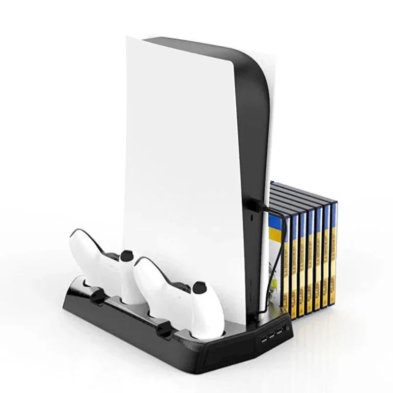 Multifunctional PS5 Charging Base Stand With Cooling Fan