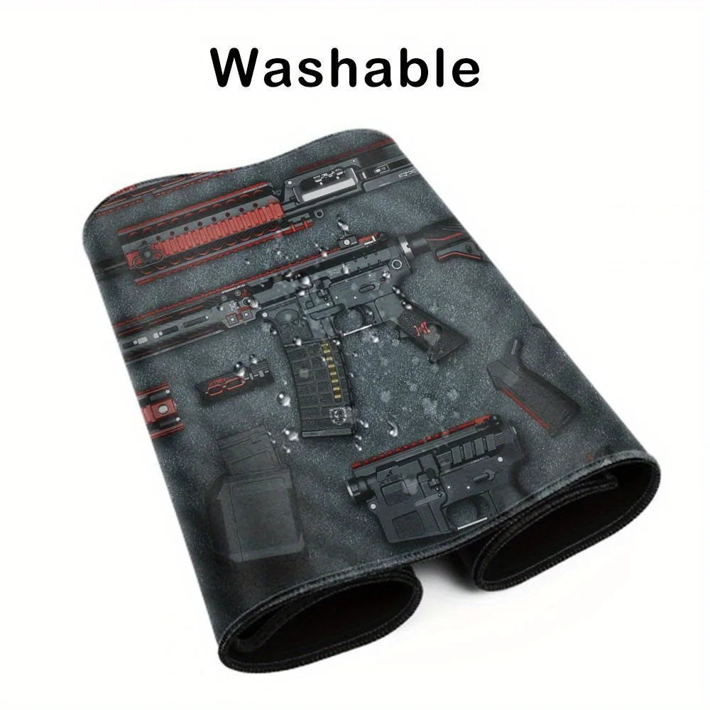 Tactical Gun Parts Print Mat