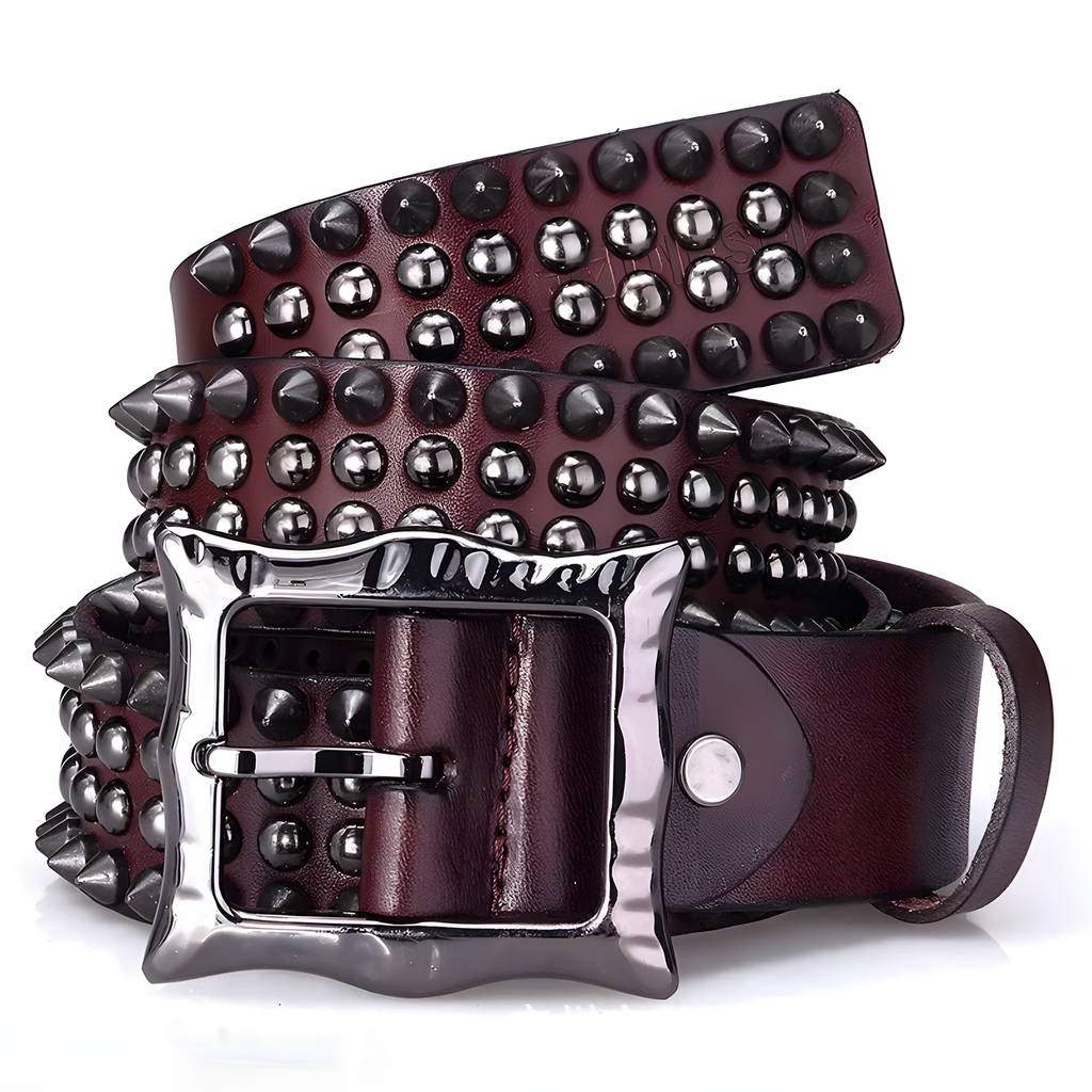 Studded Leather Belt