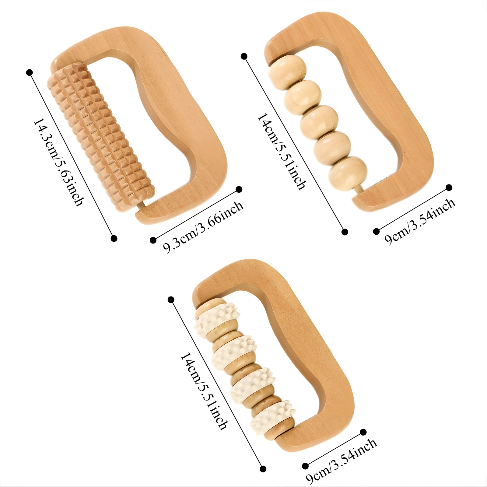 Wooden Roller Leg Massager