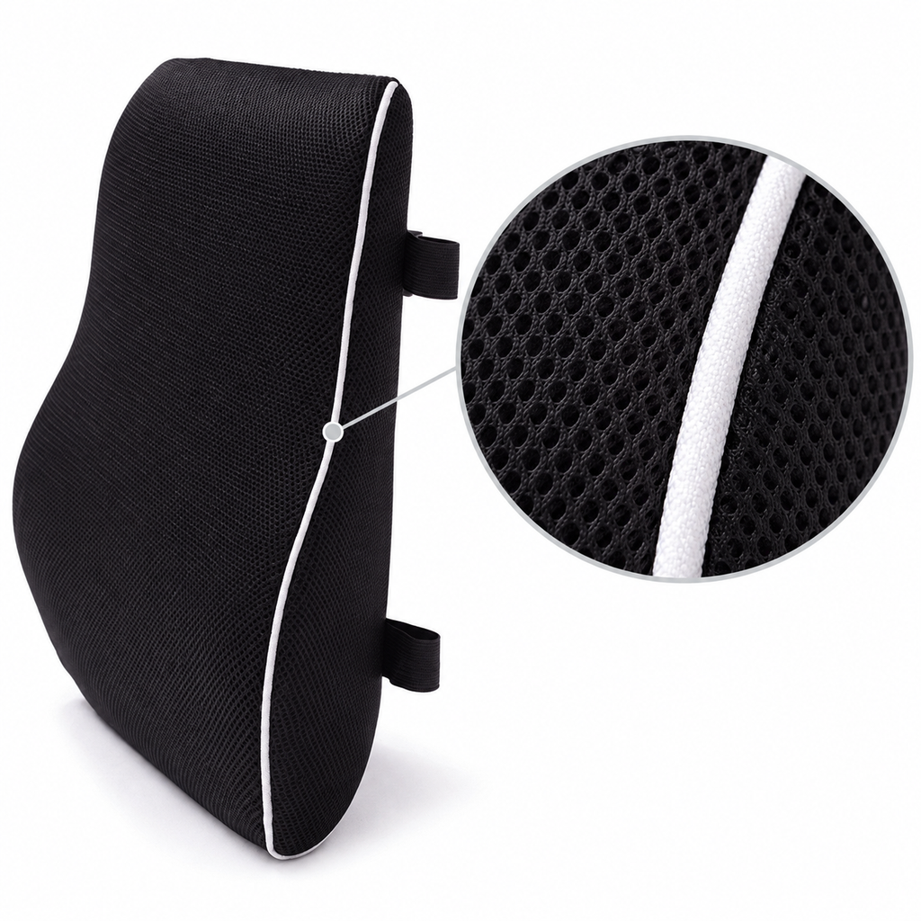 Contoured Memory Foam Lumbar Cushion