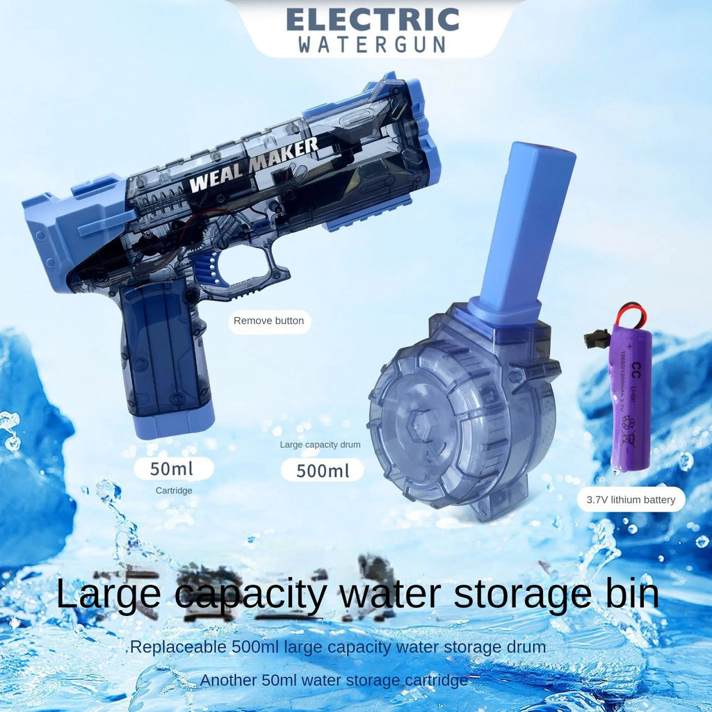 Abfeuern einer elektrischen Wasserpistole