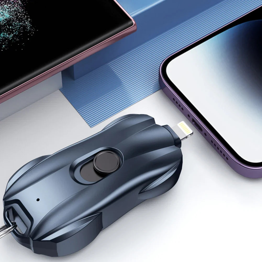 Tragbarer Schlüsselanhänger, Notfall-Handyladegerät, Powerbank