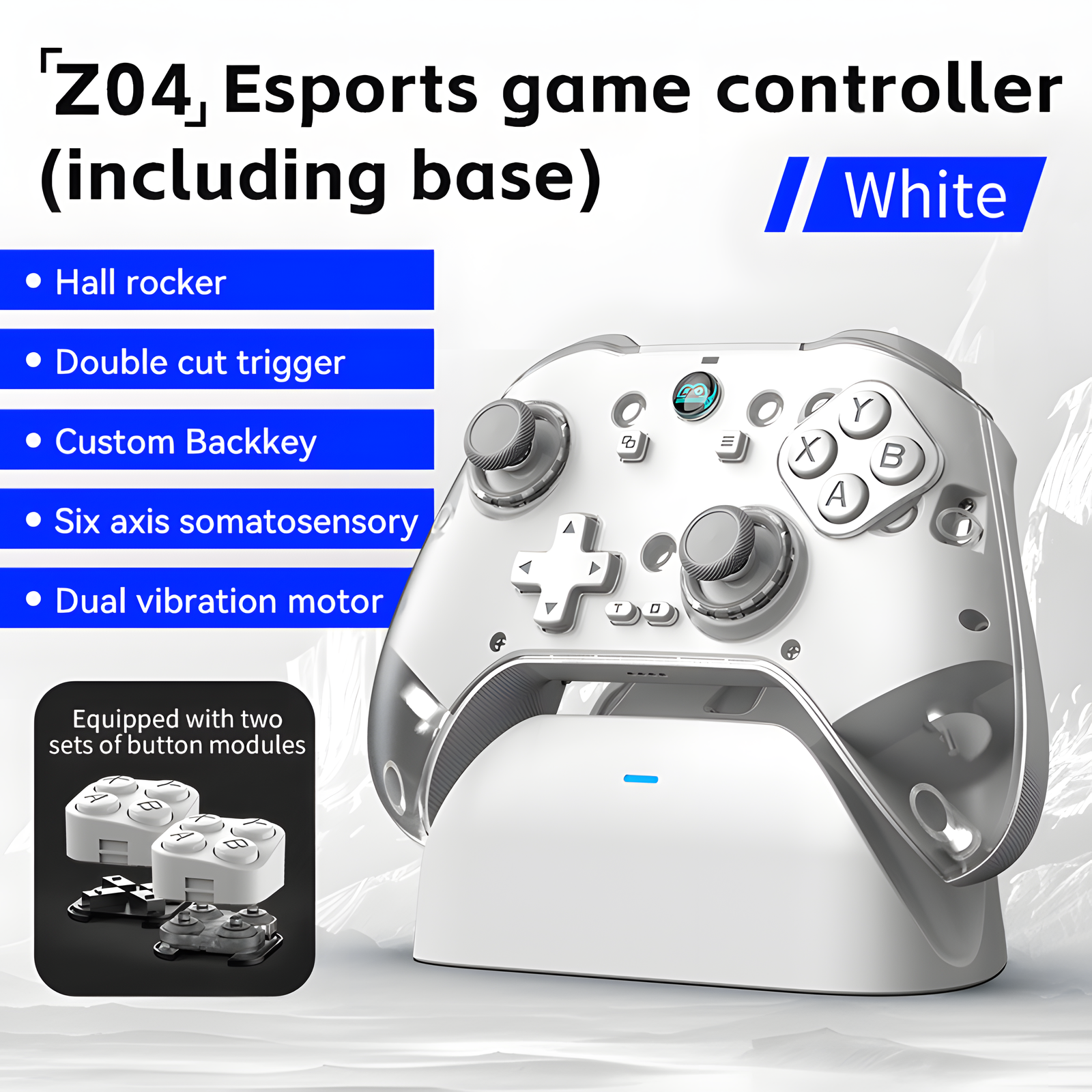 Wireless Game Controller with Charging Dock