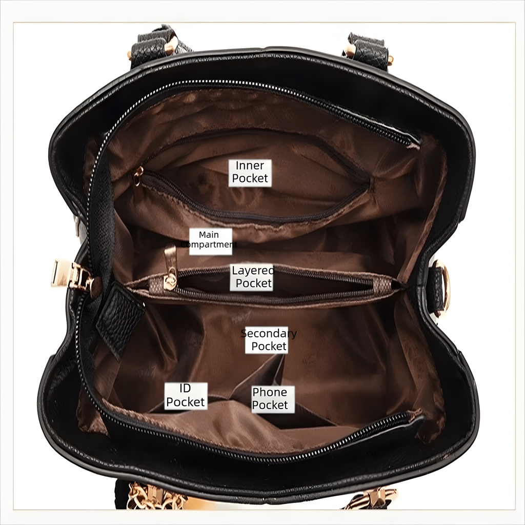 Textured Top-Handle Handbag