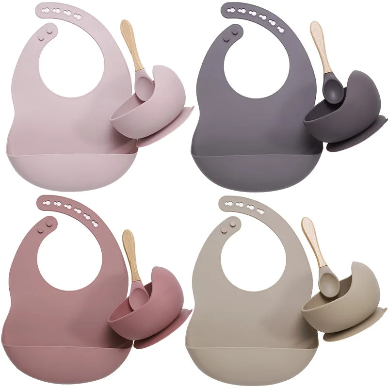 Silikon-Babygeschirr-Set